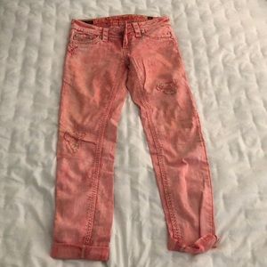 Rock revival pink denim